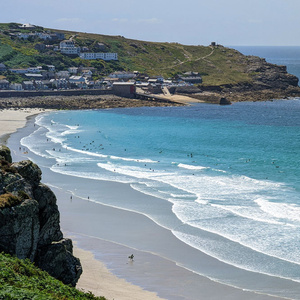 Sennen Cove from the cliffs